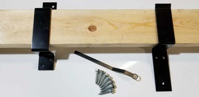 Door Bar Security Bracket Kit (use with 2x4) - Barricade Your Doors Easily
