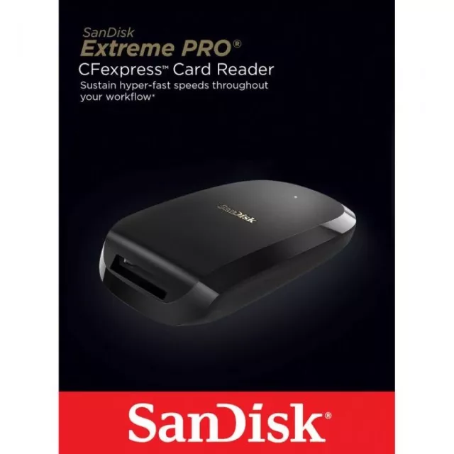 SDDR-F451-GNGNN SanDisk Cfexpress Tarjeta Lector USB 3.1 Gen2 Tipo C Reino Unido