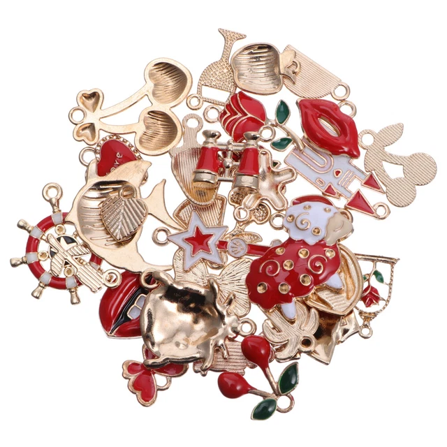 Anhänger Aus Legierung Weihnachtsanhänger Aus Emaille Mischen Schmuck