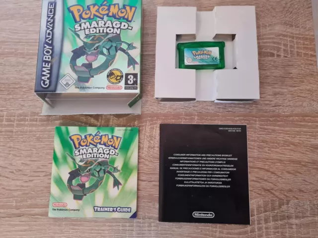 Gameboy pokemon smaragd mit Ovp und Anleitung/ Hoher Spielstand/ Bat. Gewechselt