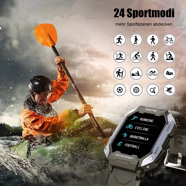 Smartwatch Uomo Impermeabile: Contapassi E Sport - Il Tuo Compagno Di Allenamento Sempre Al Polso