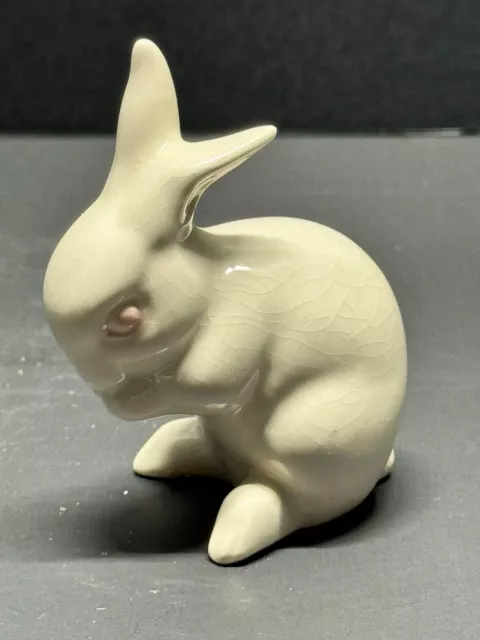 Vintage Goebel White Bunny Rabbit 3" Figurine Porcelain Miniature West Germany