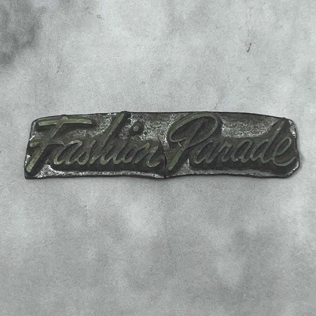 Vintage Printing Letterpress Printers Block Plate Fashion Parade SE837