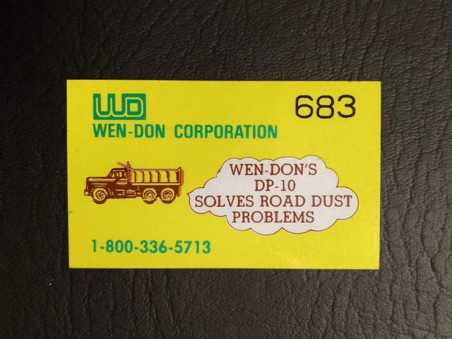 Nice Rare Wen-Don With Serial Number Coal Mining Sticker
