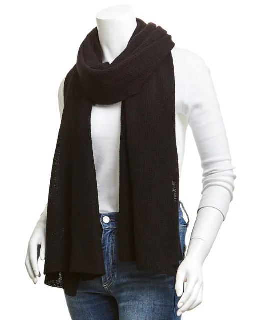 Portolano Honeycomb Wrap/Scarf Women's Black