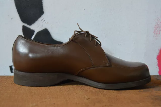 Scarpe con lacci uomo anni '50 TRUE vintage anni '60 scarpe basse marrone scarpe con lacci 2