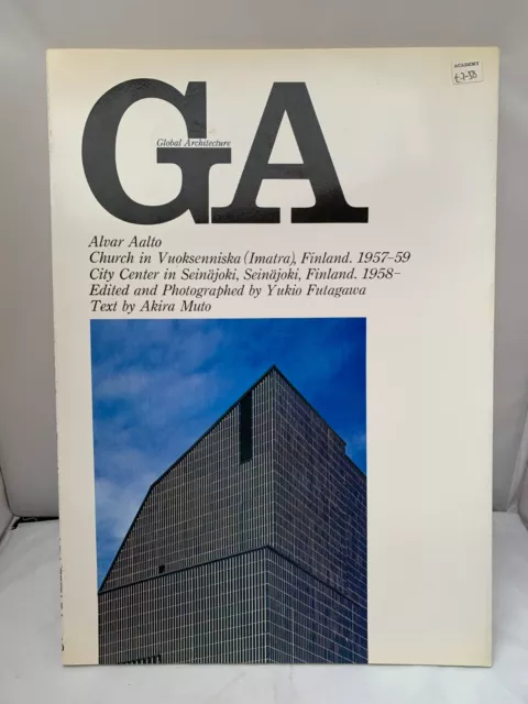 Global Architecture Magazine 1972 - Alvar Aalto - Finland - Vuoksenniska Church