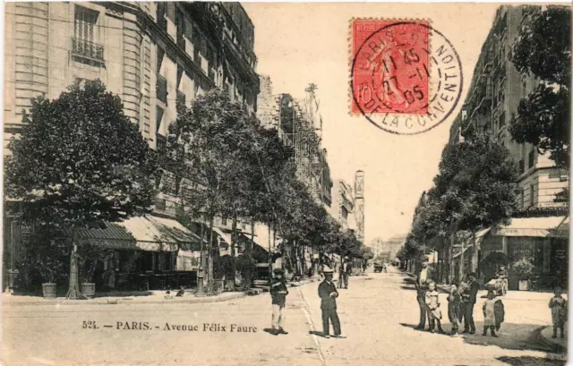 CPA PARIS 15th Avenue Felix Faure (536037)