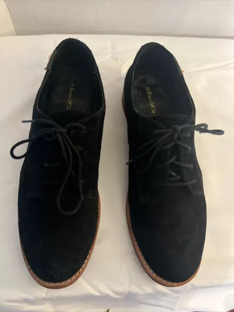 Bass &co Women's suede black size 8 Oxford Shoes