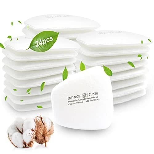 Filtros respiratorios 5N11 algodón 24 piezas filtro de partículas para 6200 6800 6000