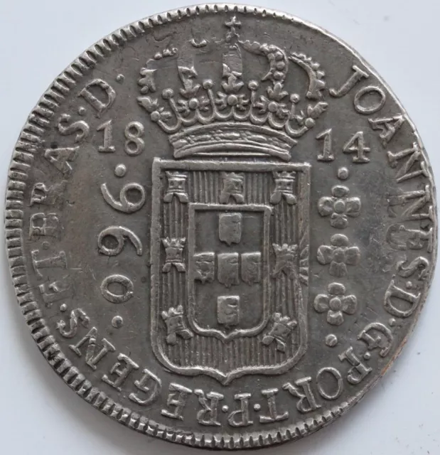 Brasil 960 Reis 1814 Plata