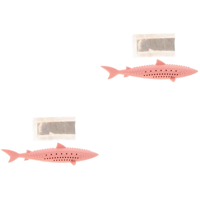 2 PCS Cat Exercise Toy Catnip Fish Kitten Toys Kitten Chew Toy Cat Toy