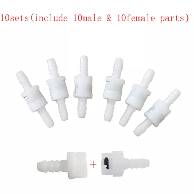 10 set Medical NIBP Quick Connect Adapter Air Hose Cuff Connector Male&Female
