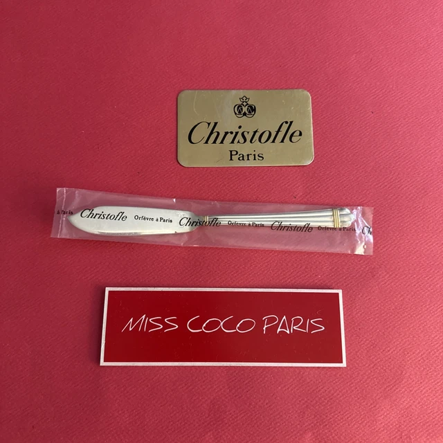 CHRISTOFLE AMERICA:LOT 12 couteaux à poisson très bel état:3 neufs sous