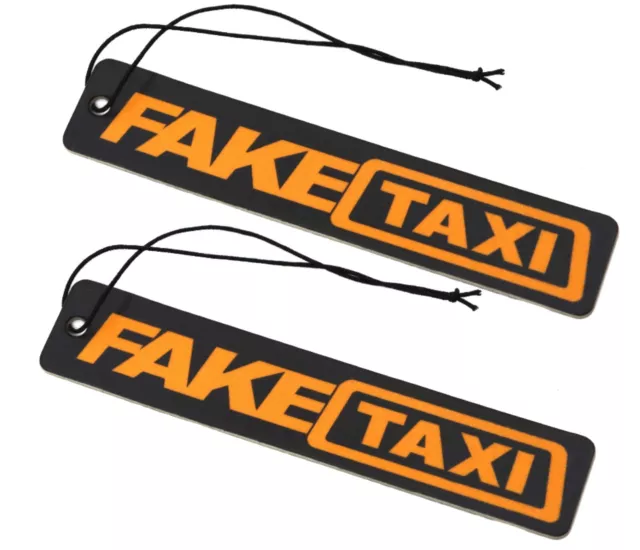 2x Fake Taxi Duftbaum Auto lustig, Auto Duftspender, Duftbaum Auto