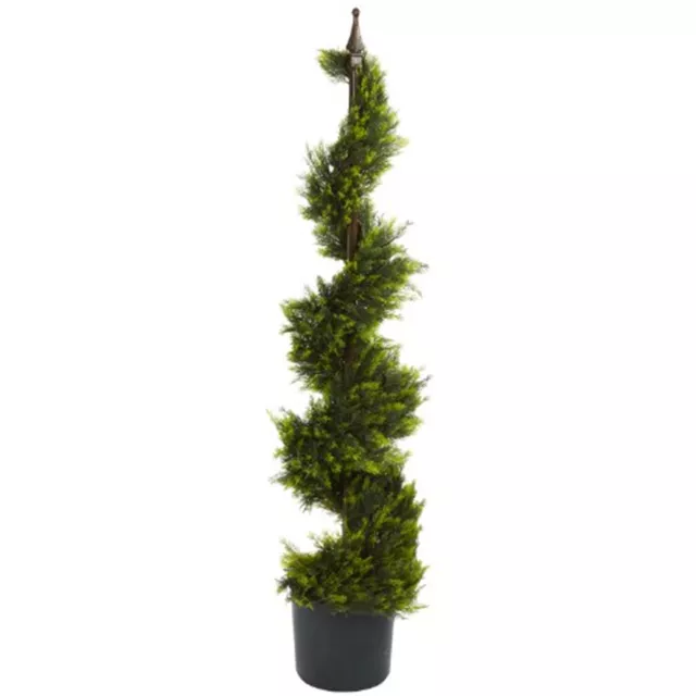 Nearly Natural 4' Cypress Spiral Silk Tree Nearly Natural 4' Cypress Spiral Silk Tree