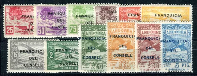 Spanisch Andorra 1932 Xiii-Xxiv ** Postfrisch Tadellos Unverausgabte (F4462