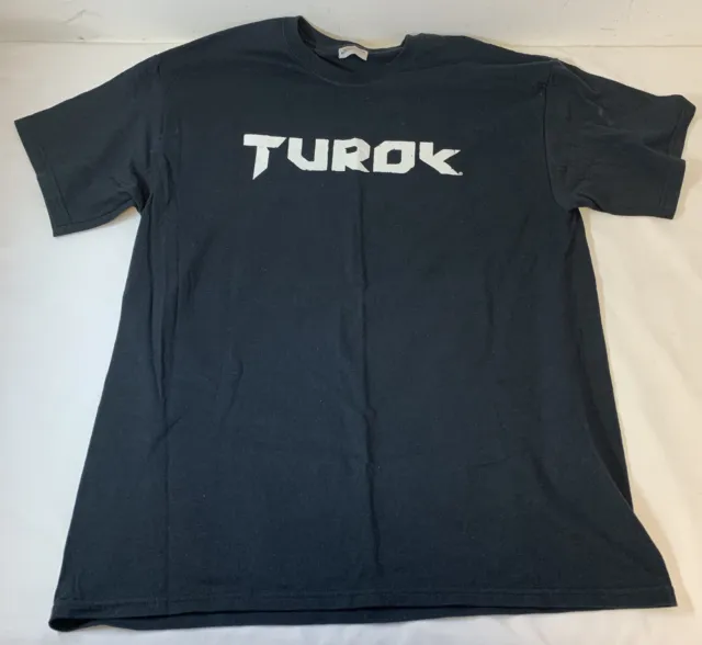 promo t-shirt ~ TUROK Dinosaur Hunter video game ~ size L