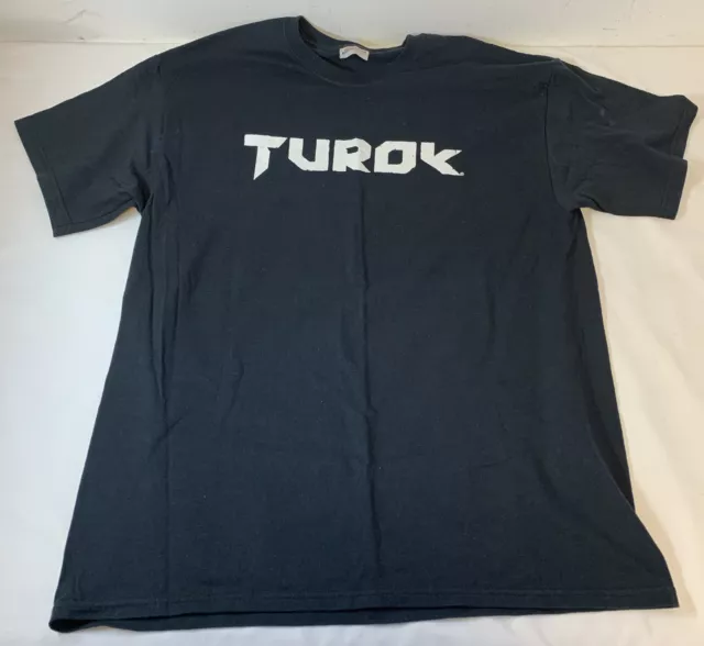 promo t-shirt ~ TUROK Dinosaur Hunter video game ~ size L