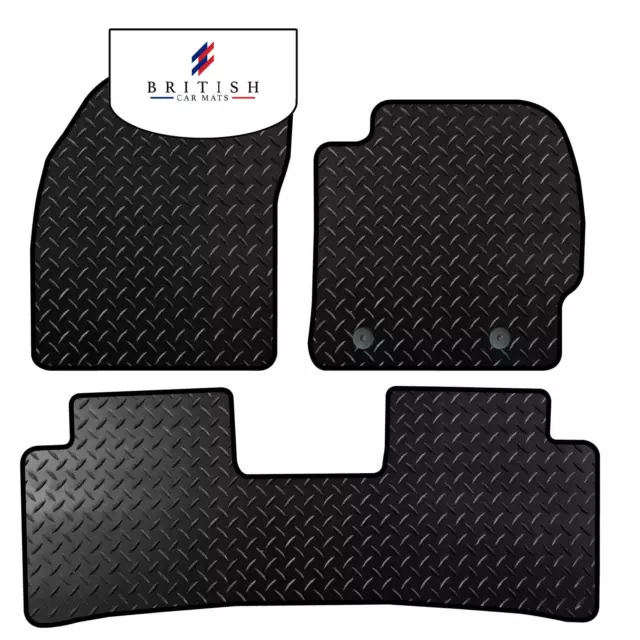 Fits Toyota Prius 2009-2012 Fully Tailored 3mm Heavy Duty Rubber Floor Mats 3pc