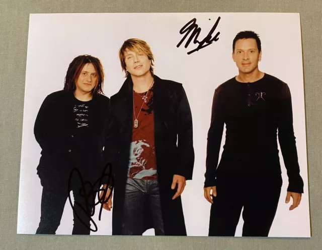 GOO GOO DOLLS SIGNED BAND AUTOGRAPHED PROMO 8x10 PHOTO MIKE & ROBBY