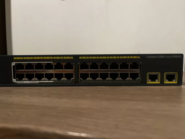 Switch Cisco Catalyst WS-C2960-24LT-L POE 24 Porte