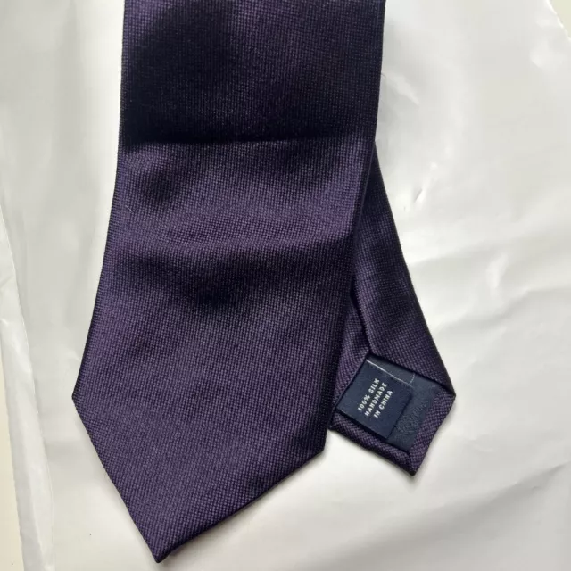 Mens Tie 100% Silk American Living Purple