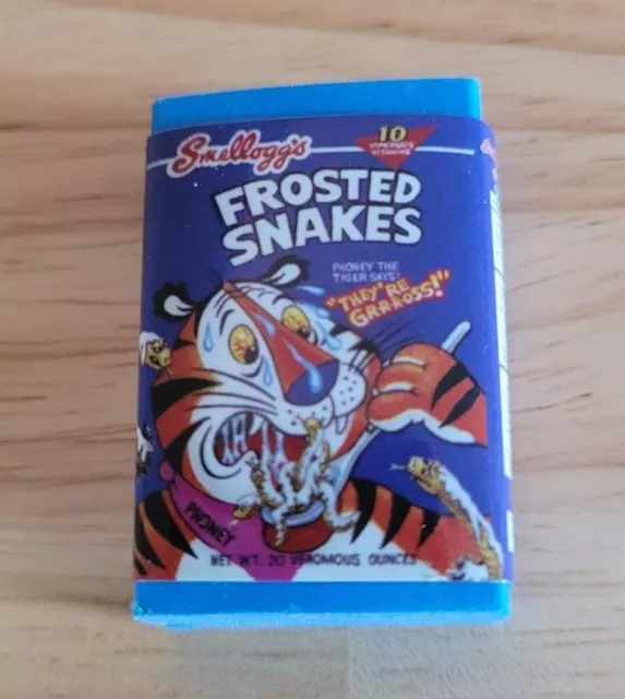 Topps Wacky Packages Erasers Series 1 #10 Frosted Snakes Frosted Flakes