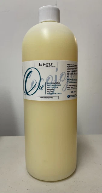 CocoJoJo EMU Oil 6x Refined 100% Pure Organic Australian 32oz EXP 5/2025