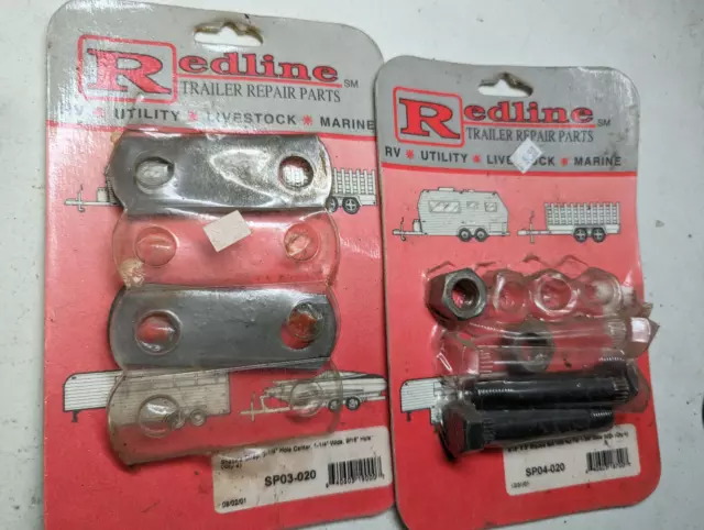 Vintage Early 2000s Incomplete Trailer Parts Lot Redline SP03-020 SP04-020 Incom