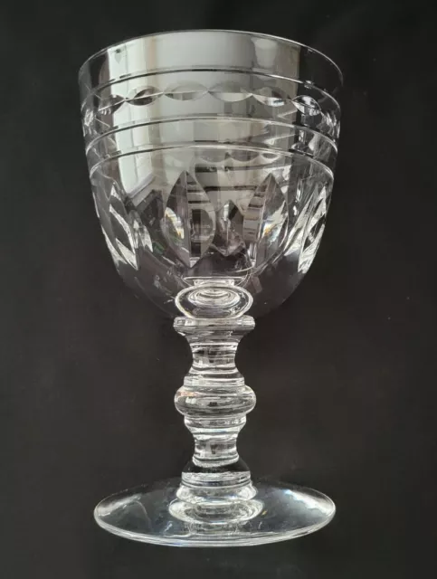 VTG 1950's SET OF 4 TIFFIN FRANCISCAN LIEGE CLEAR WATER GOBLETS 5 5/8" 2