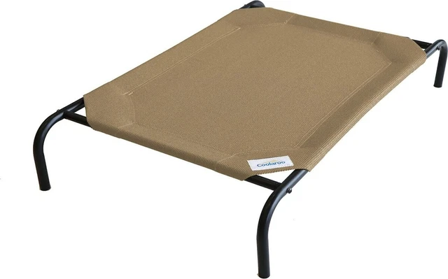 Large Dog Bed Elevated Outdoor Raised Pet Cot Indoor Durable Stell Frame Lounger