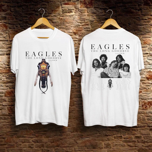 RARE!! EAGLES THE Long Goodbye 2025 Tour TShirt Gift For Fans Music S