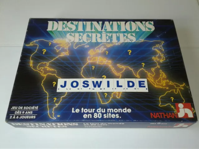 DESTINATIONS SECRETES - Jeu de société en TBE - Le tour du monde en 80 sites