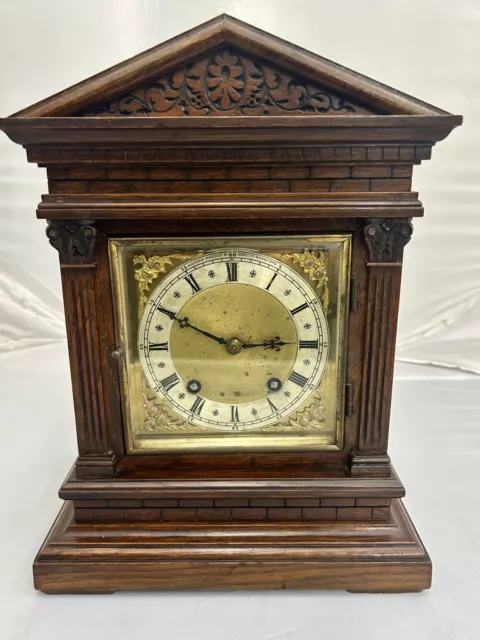 Antique  Architectural Mantel Clock By W&H , Ting Tang Quarter Striking