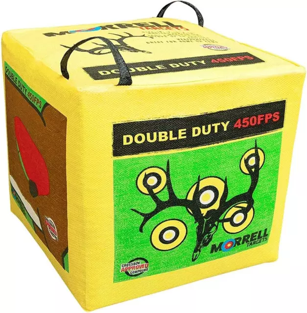 Morrell Double Duty 450 FPS Cube Field Point Archery Bag Target, Yellow