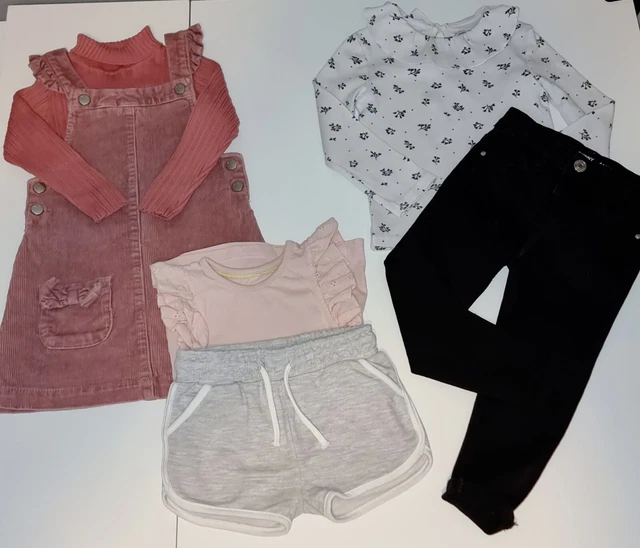 #4 Bundle Of Girls Clothes Age 2-3 Years Dress / Skinny Jeans Tops Shorts