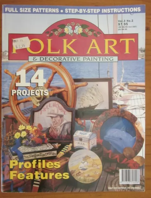 FOLK ART & DECORATIVE PAINTING MAGAZINE Vol 3 No 2 Craft