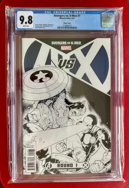 Avengers vs X-Men 1 sketch variant 1 in 200 Stegman CGC 9.8 2012