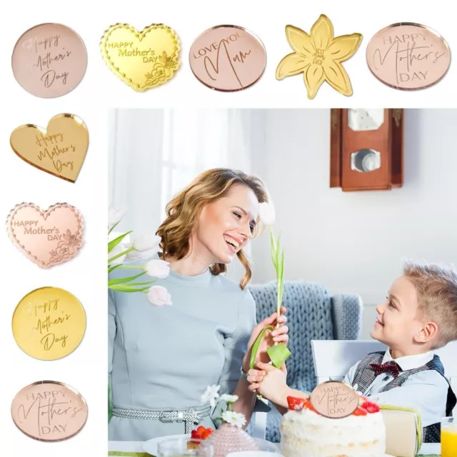 Cœur d'or Happy Mothers Day Cupcake Disques