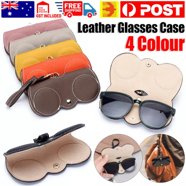 PU Leather Glasses Case Soft Sunglasses Storage Bag Portable Eyeglasses Pouch