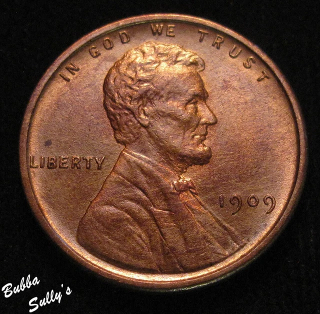 1909 VDB Lincoln Cent UNCIRCULATED Brown