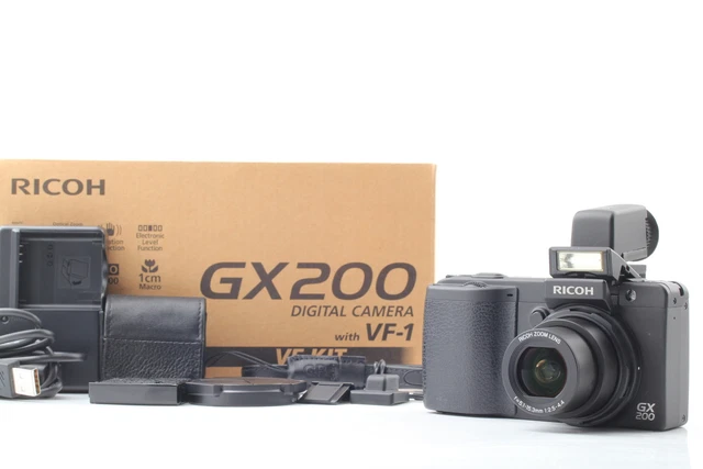[MINT in Box] Ricoh Caplio GX200 12.1 MP Digital Camera VF-1 Kit From Japan