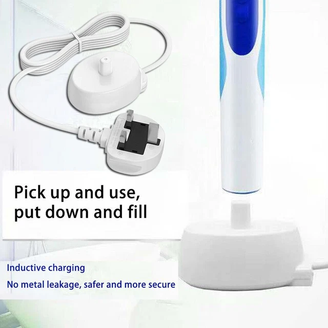 Cepillo de dientes eléctrico cargador base goteo 3757 base de carga para marrón oral-B