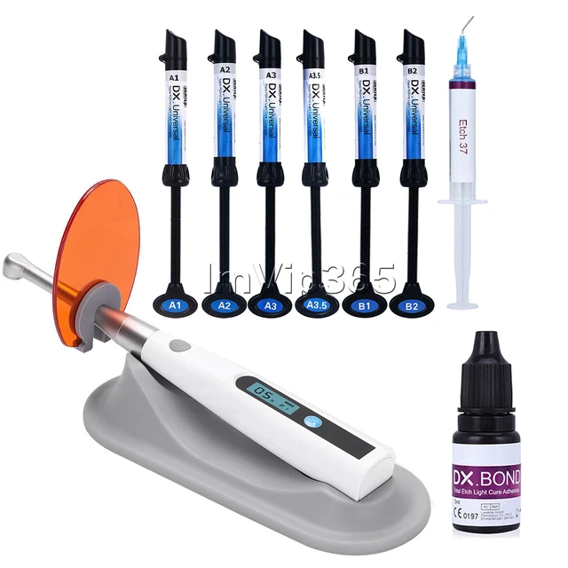 Dental Light Cure Bonding Adhesive/Acid Etching Gel/Composite Resin Curing Light
