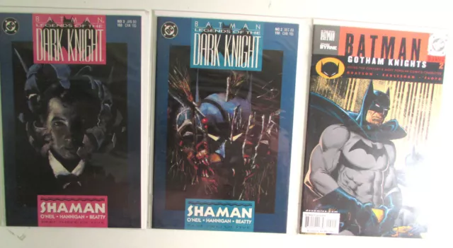 Batman Lot of 3 #Legends of the Dark Knight 2,3,Gotham Knights 2 DC 1990 Comics