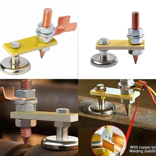 1pc Regolabile Magnetico Saldatura Testa Terra Morsetto Sostegno Armatura Alto