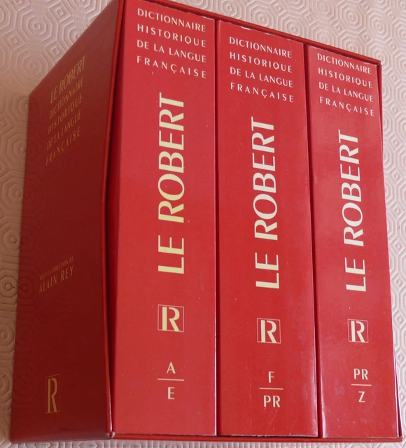 COFFRET LE ROBERT dictionnaire historique de la langue française en 3