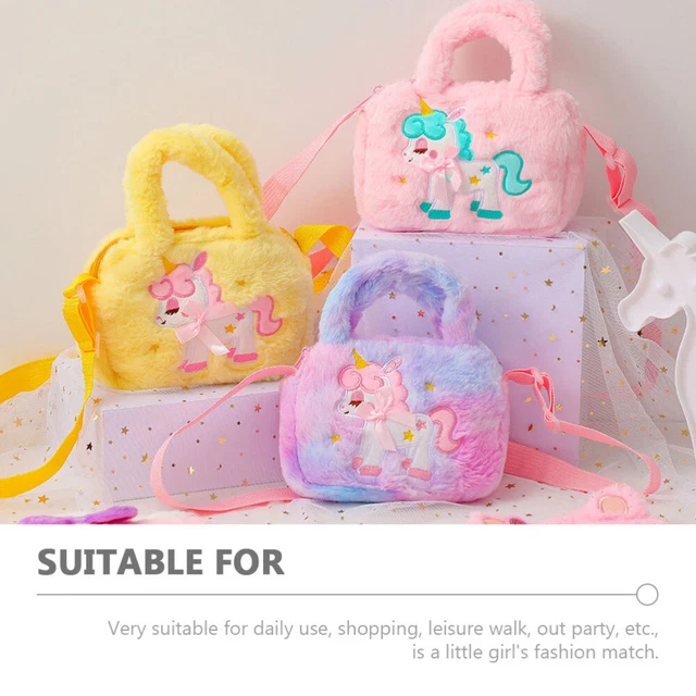 5 Pieces Decorative Plush Bag Crossbody Bag Sling Bag Kids Decorate 9