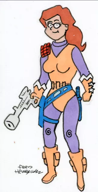 Fred Hembeck Sketch Card: Scarlett, GI Joe agent